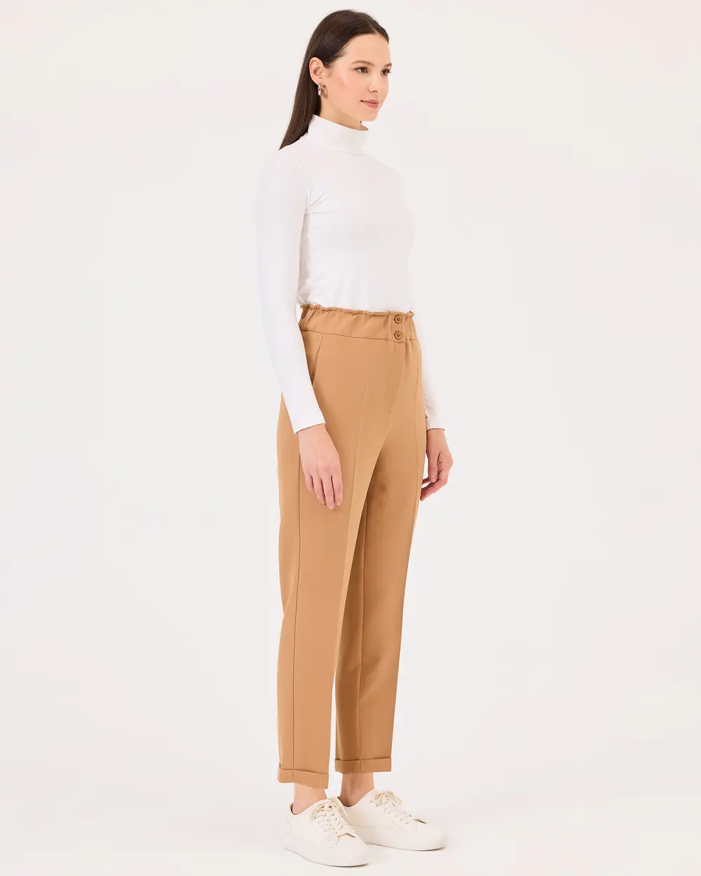 Double Leg Elastic Waist Pants