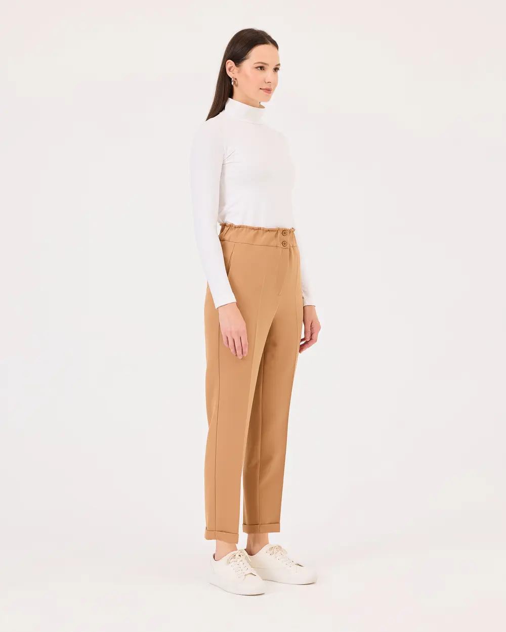 Double Leg Elastic Waist Pants