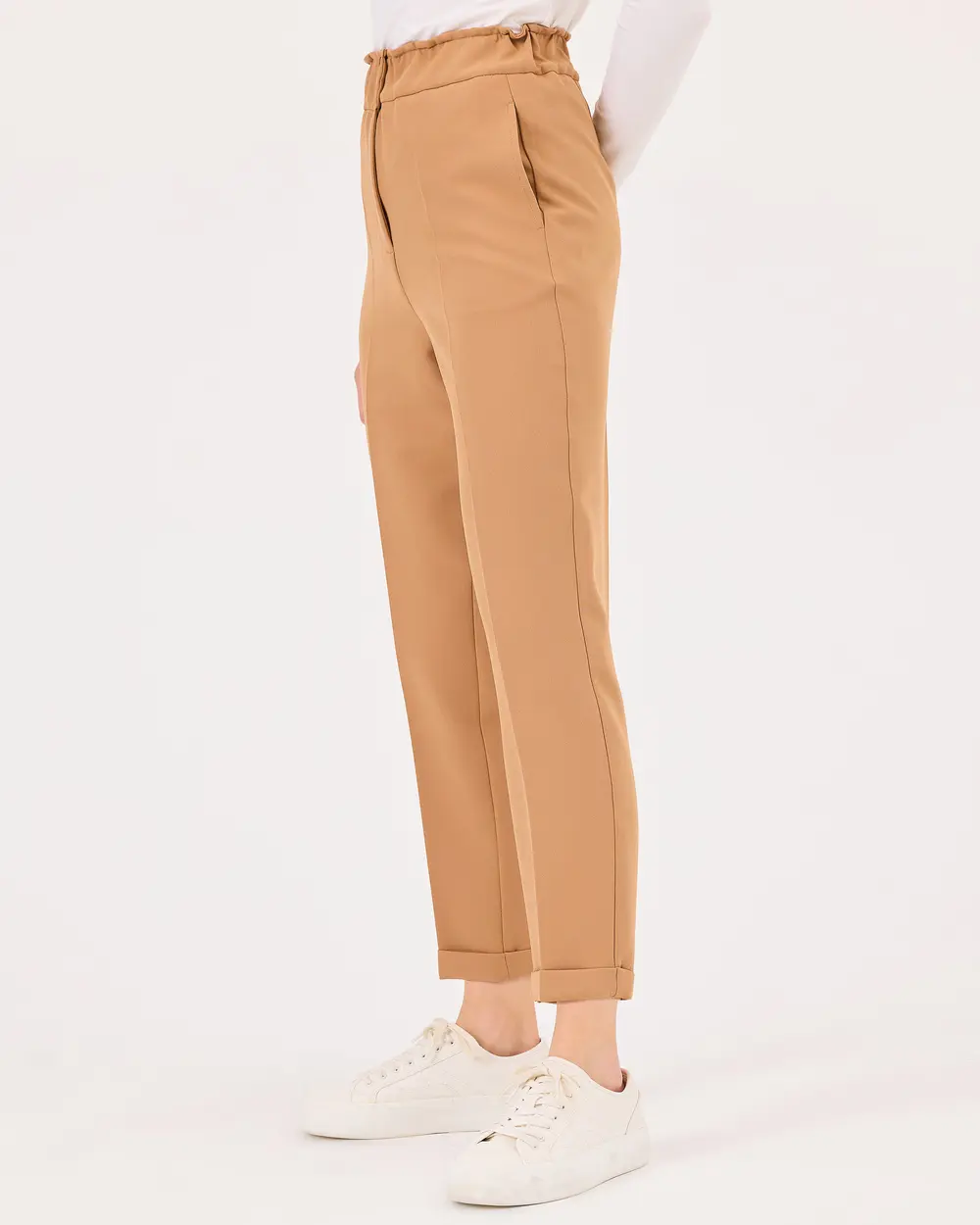 Double Leg Elastic Waist Pants