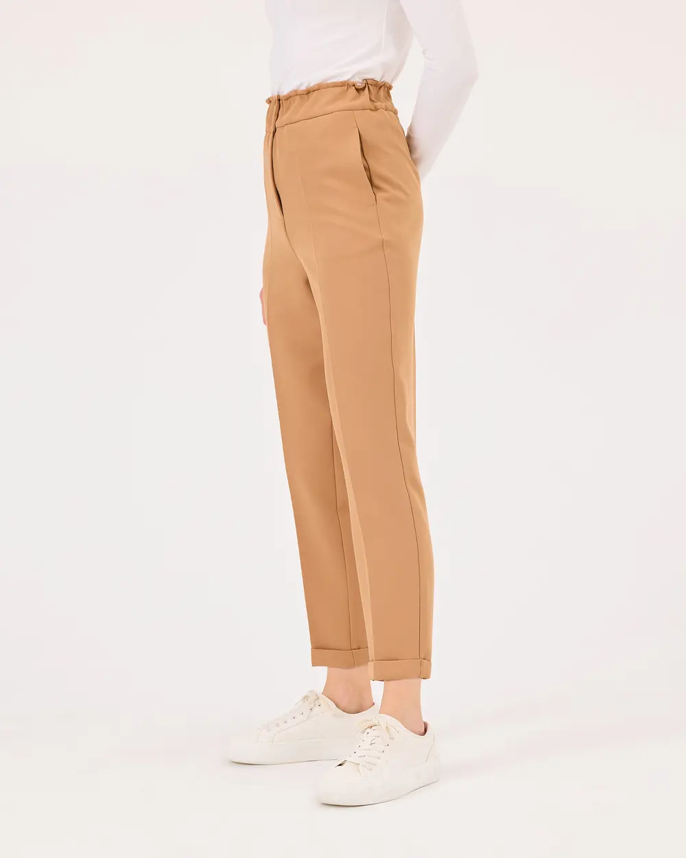 Double Leg Elastic Waist Pants