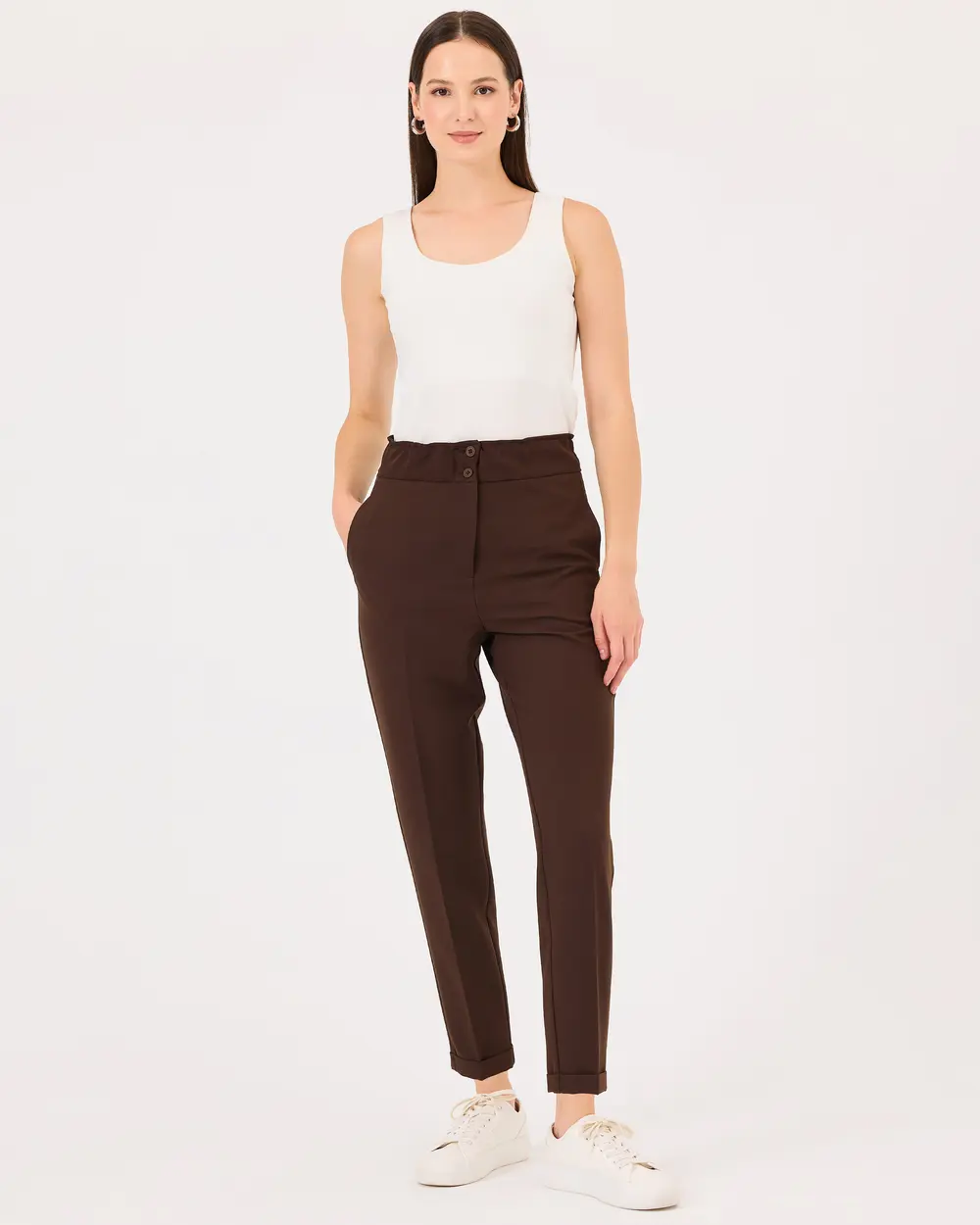 Double Leg Elastic Waist Pants