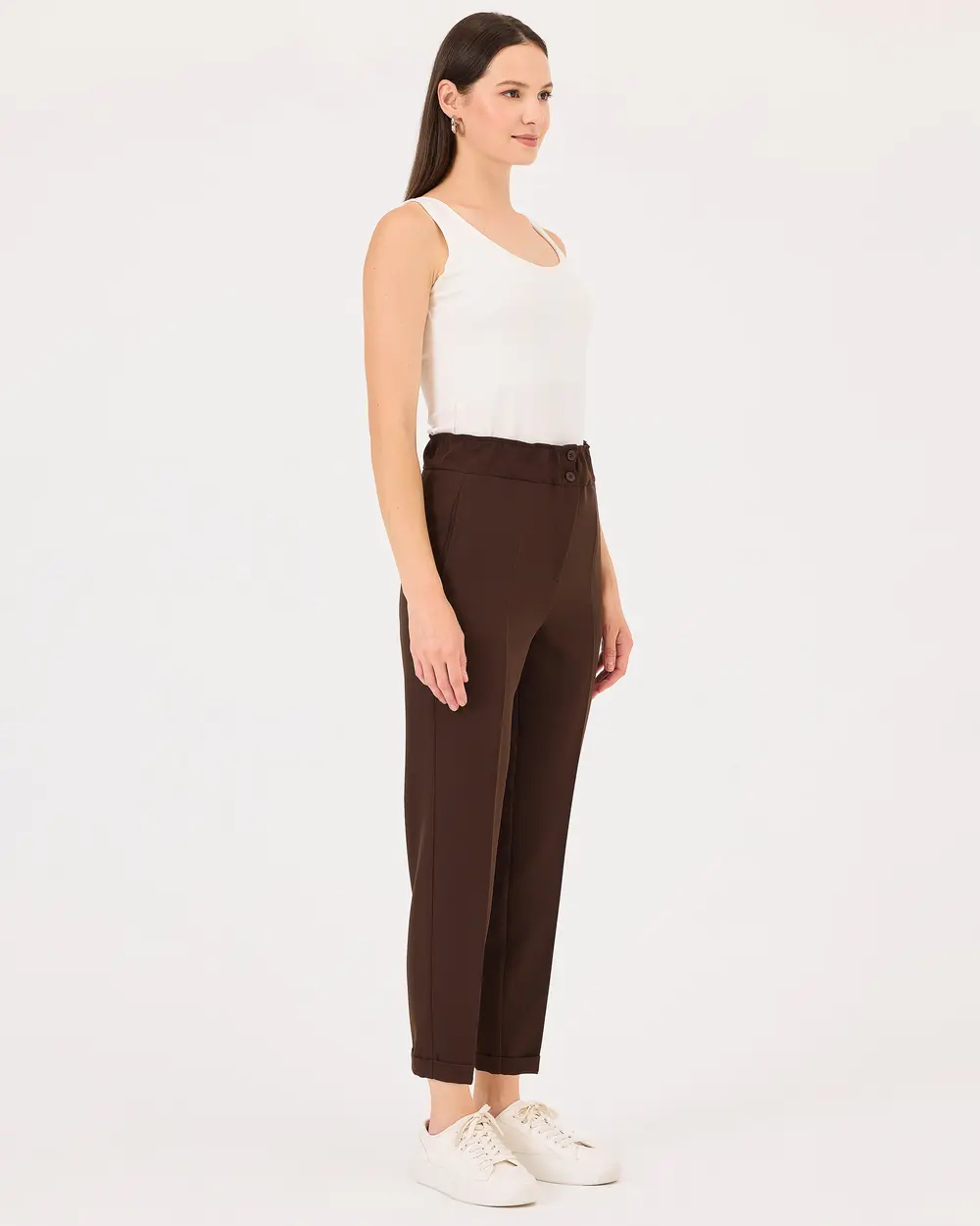 Double Leg Elastic Waist Pants