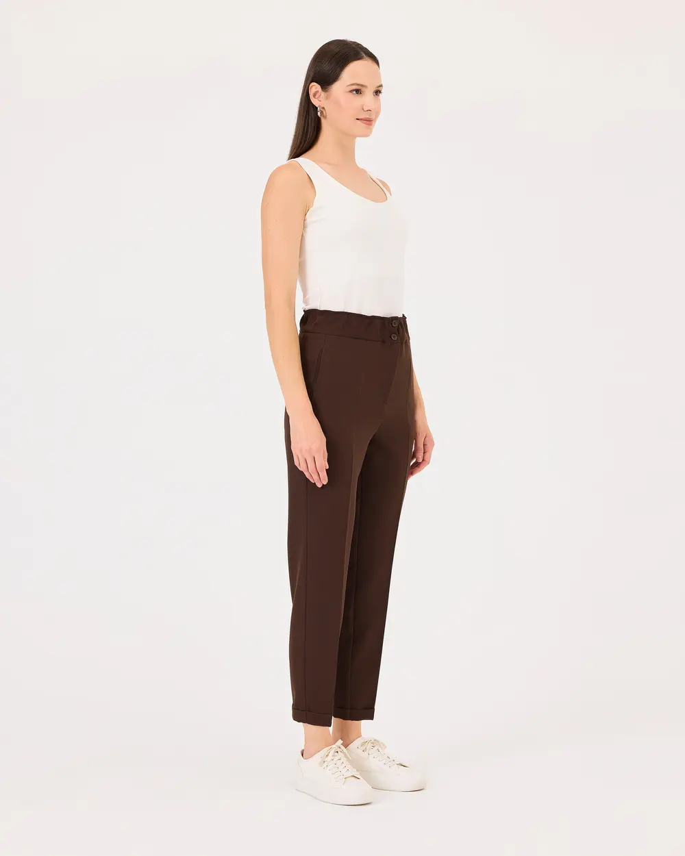 Double Leg Elastic Waist Pants