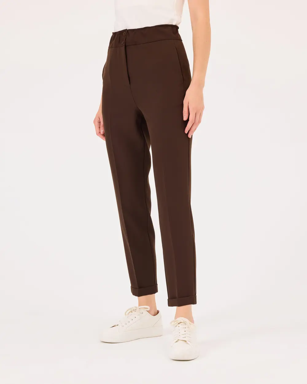 Double Leg Elastic Waist Pants