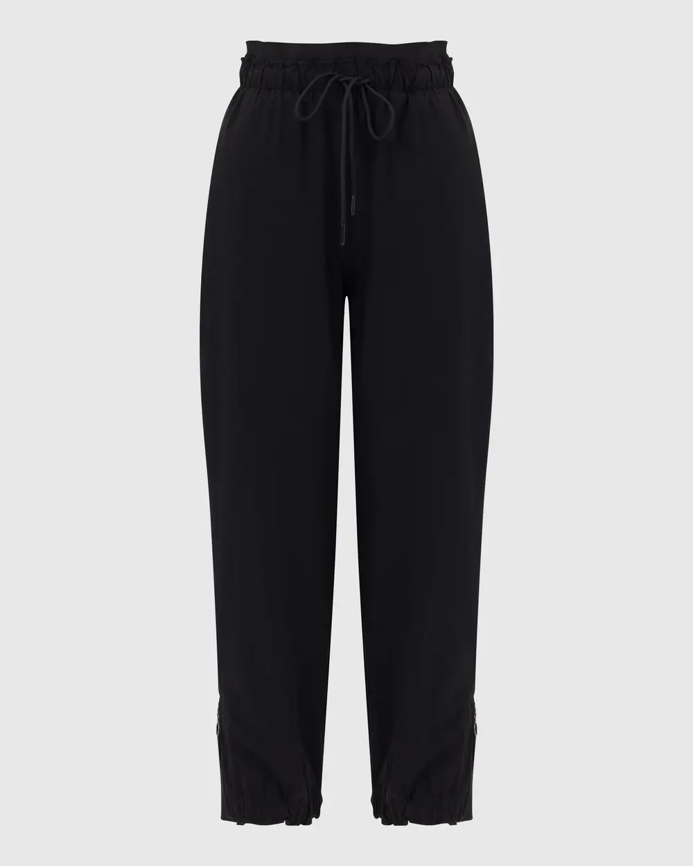 Shirred Pocket Detailed Sweatpants with Drawstring Waist