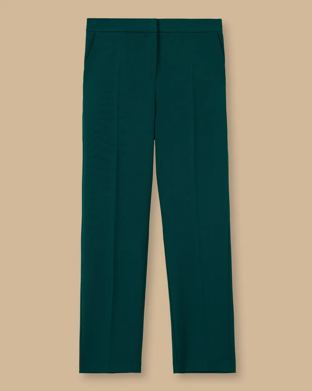 Ankle Length Carrot Cut Pants with Pockets
