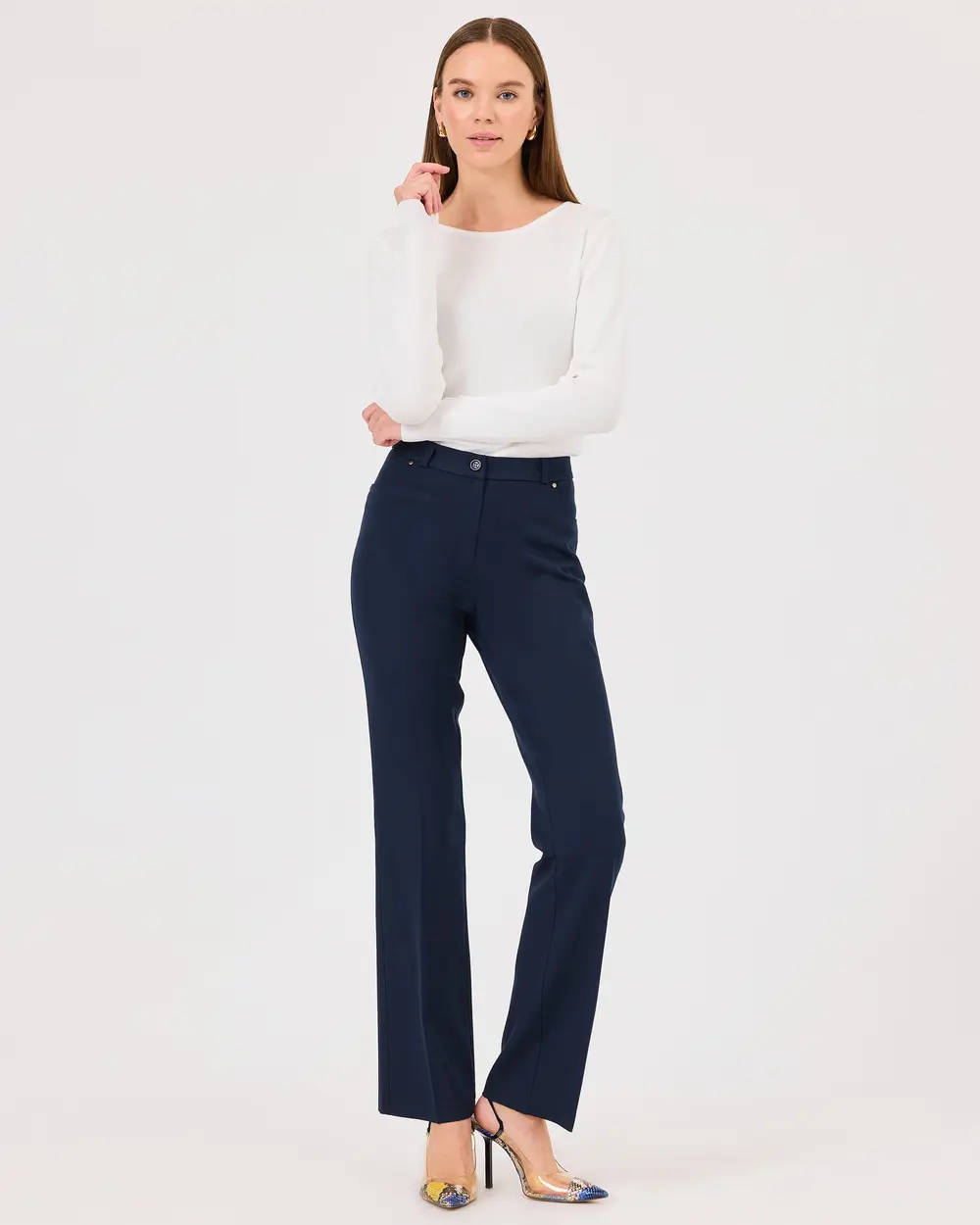 Ankle Length Pants with Pockets