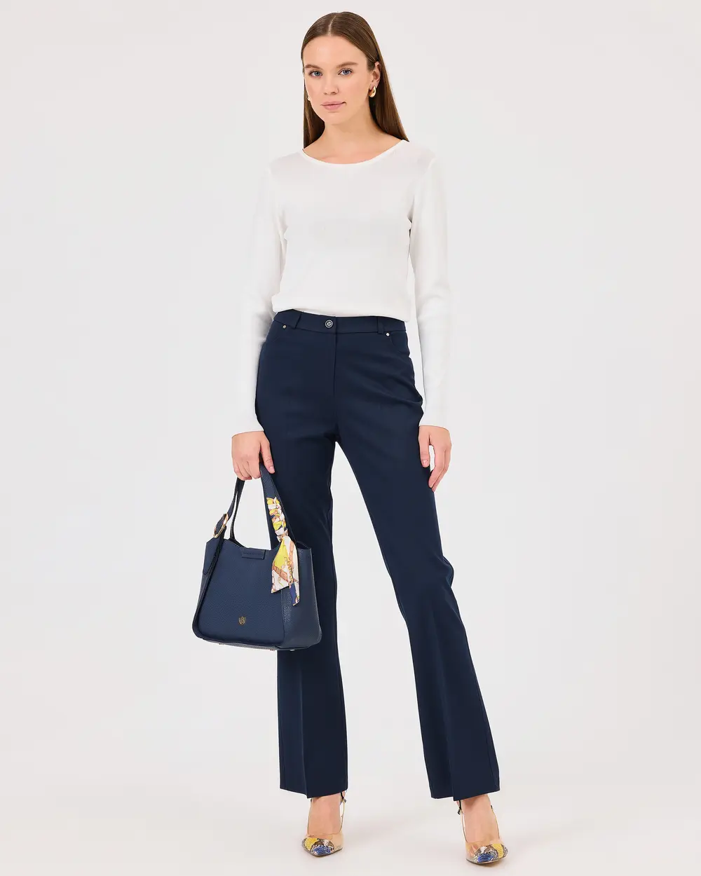 Ankle Length Pants with Pockets