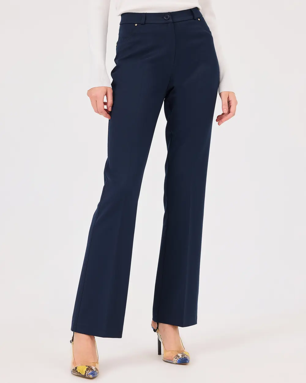 Ankle Length Pants with Pockets