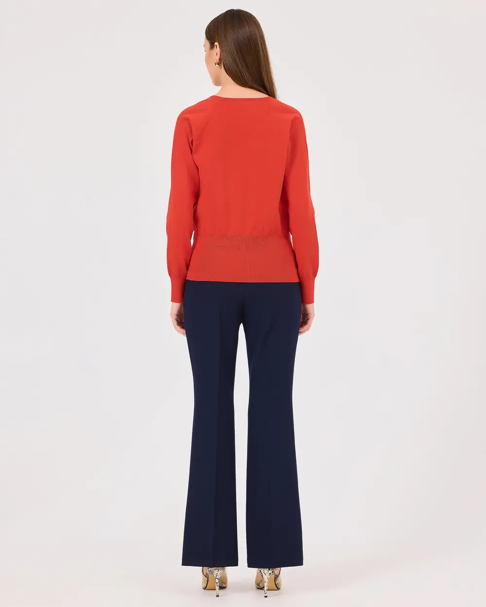 Double Button Flared Trousers