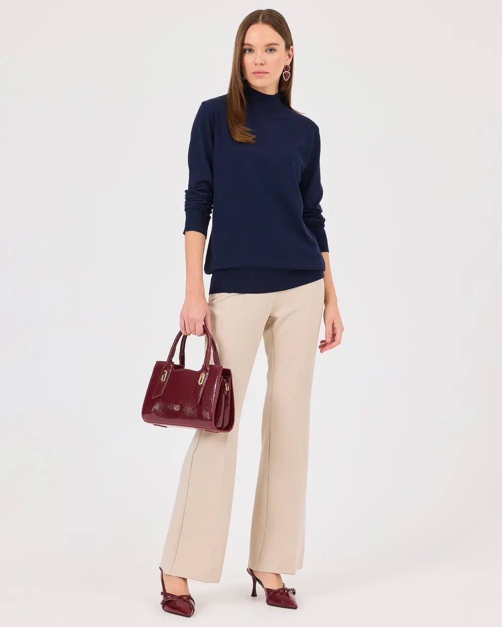 Double Button Flared Trousers