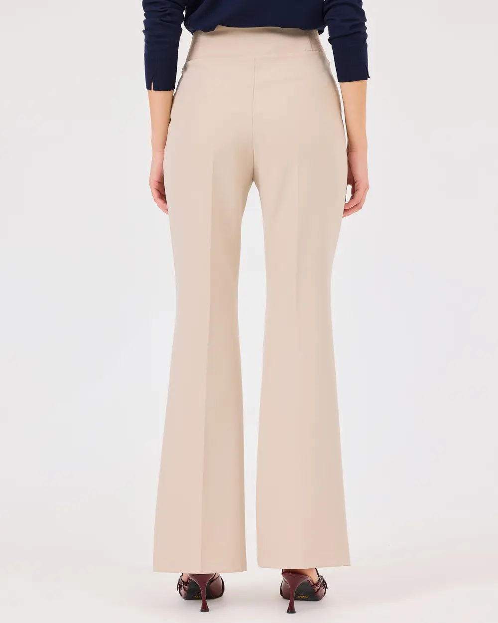 Double Button Flared Trousers