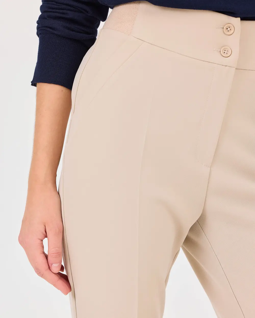 Double Button Flared Trousers