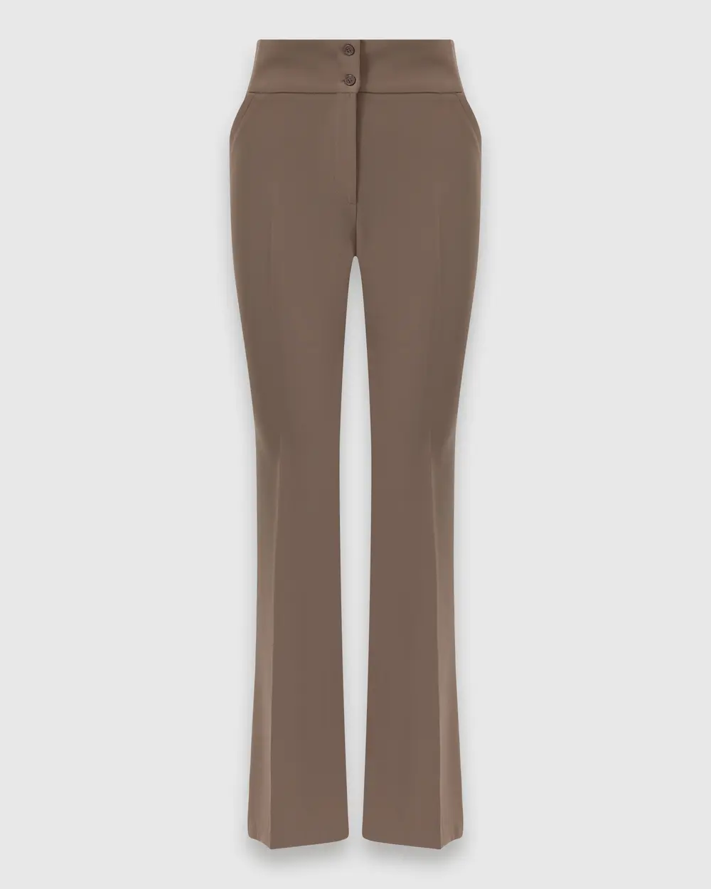 Double Button Flared Trousers