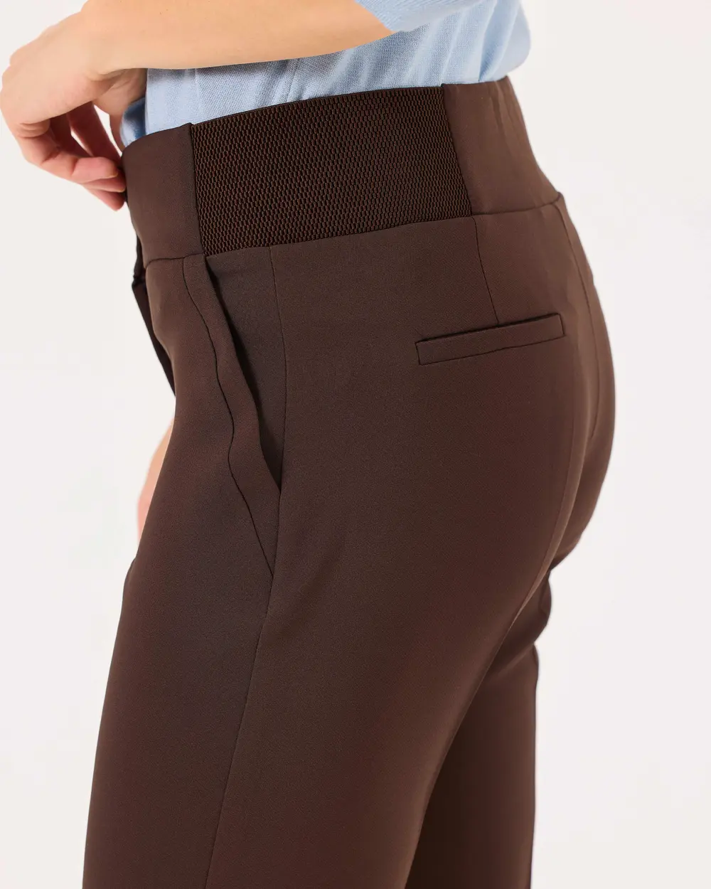 Double Buttoned Ankle Length Pants