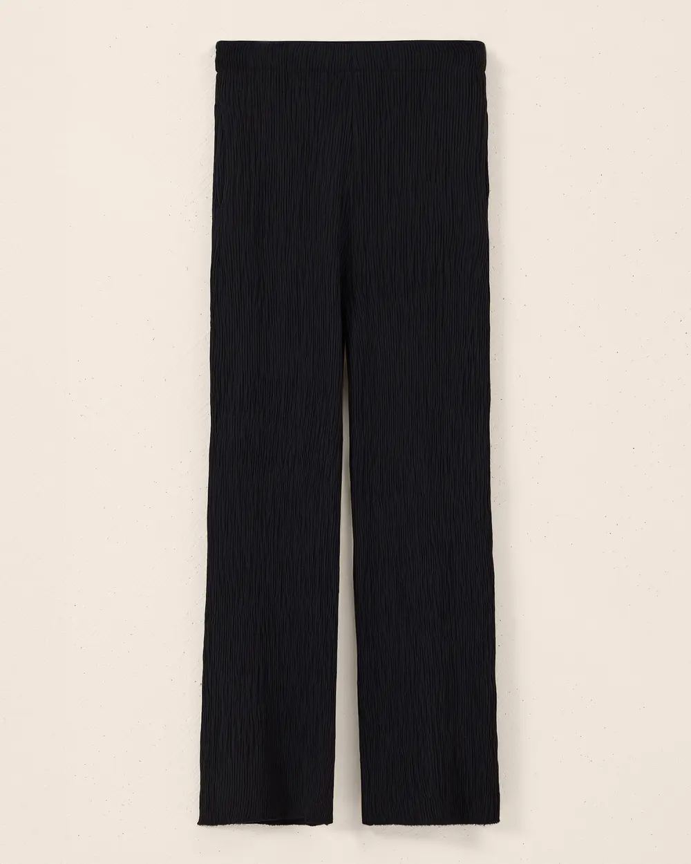 Elastic Waist Wide Leg Pants