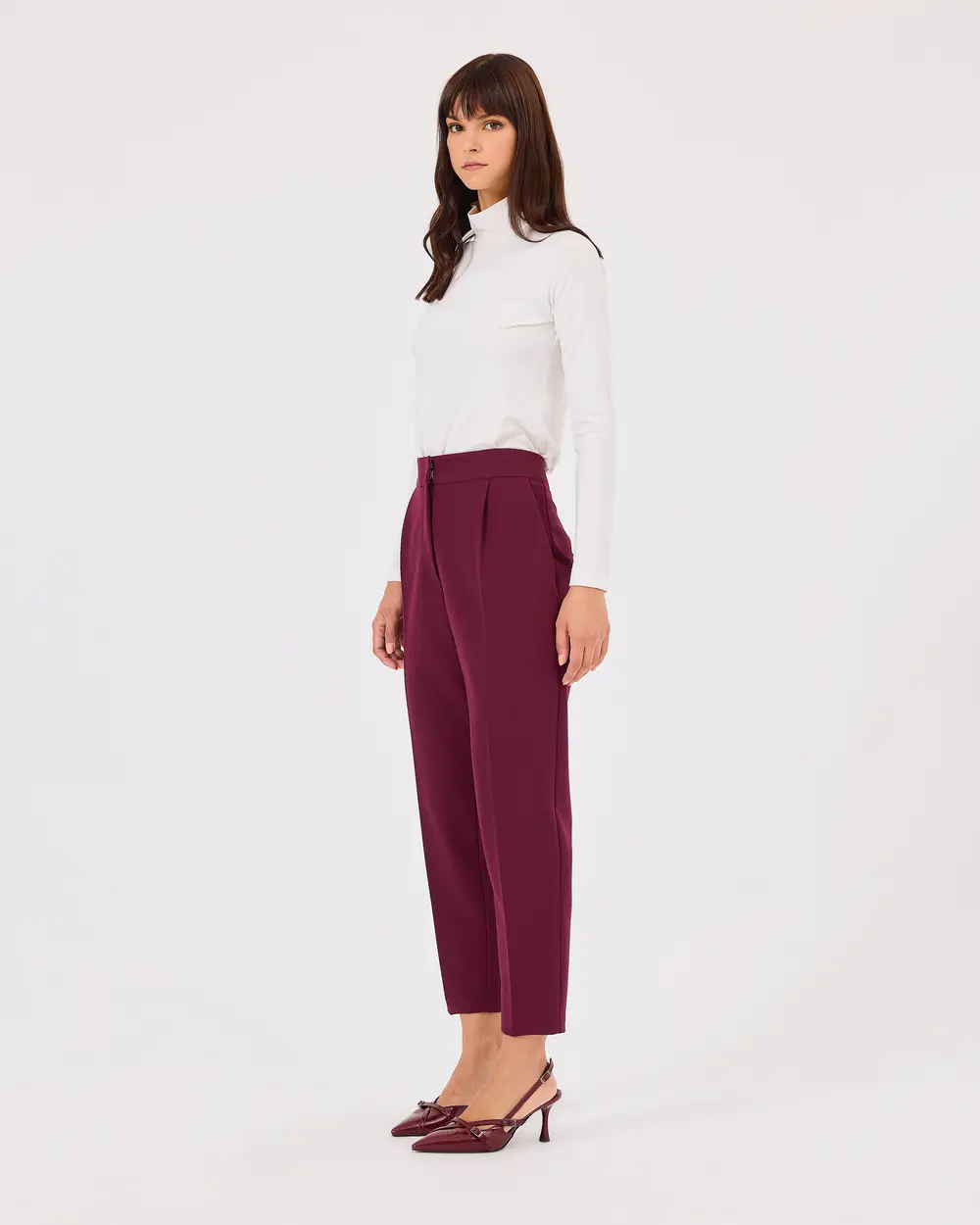 Ankle Length Pants with Pockets