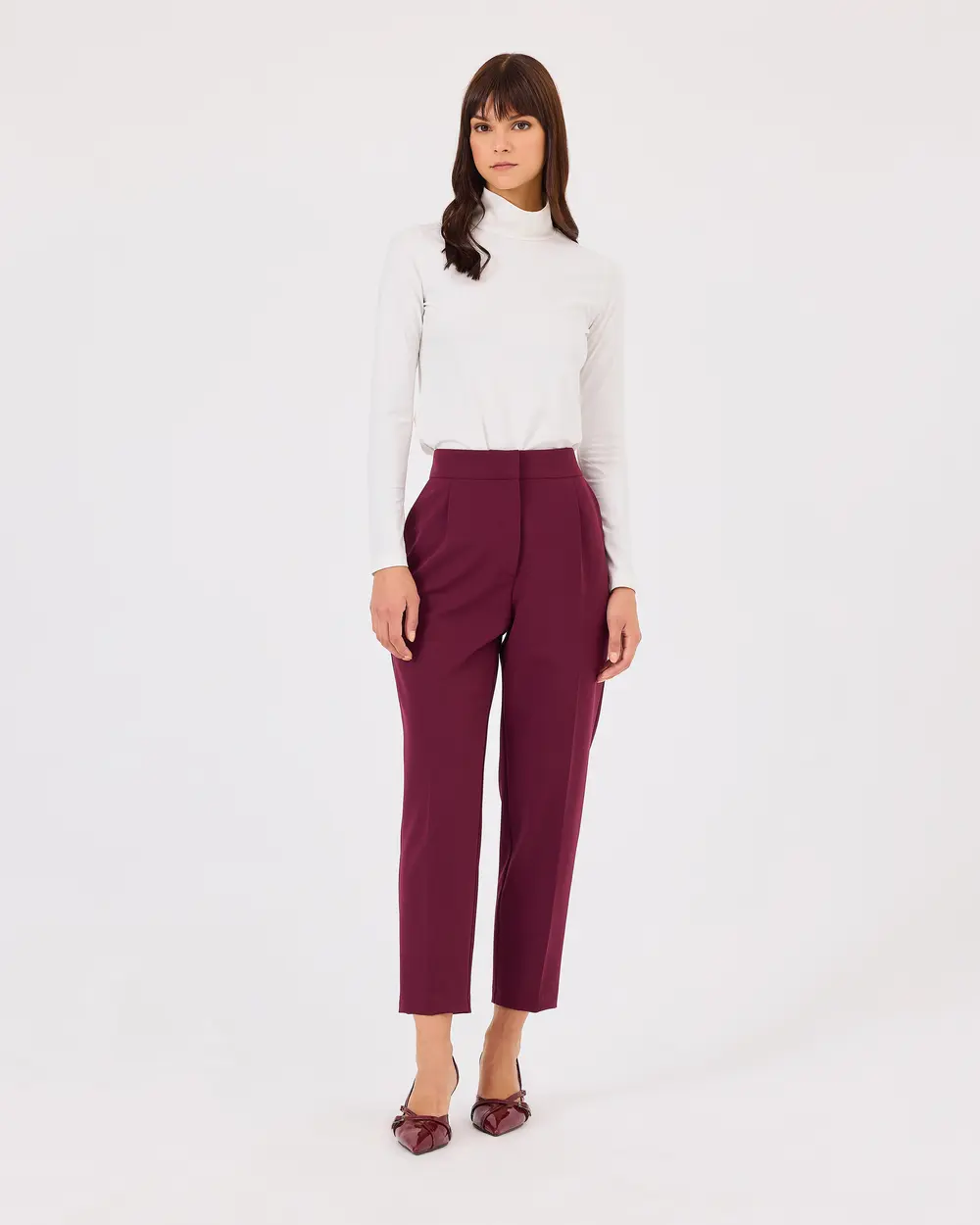 Ankle Length Pants with Pockets