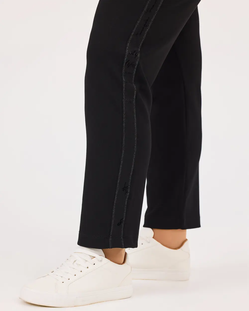 Plus Size Lace-up Sweatpants with Pockets