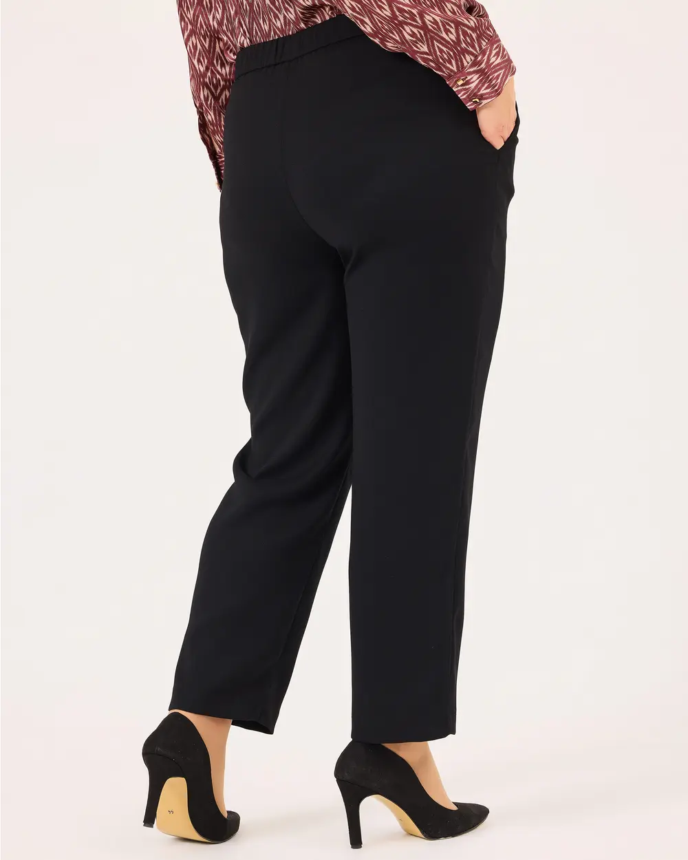 Plus Size Elastic Waist Pants