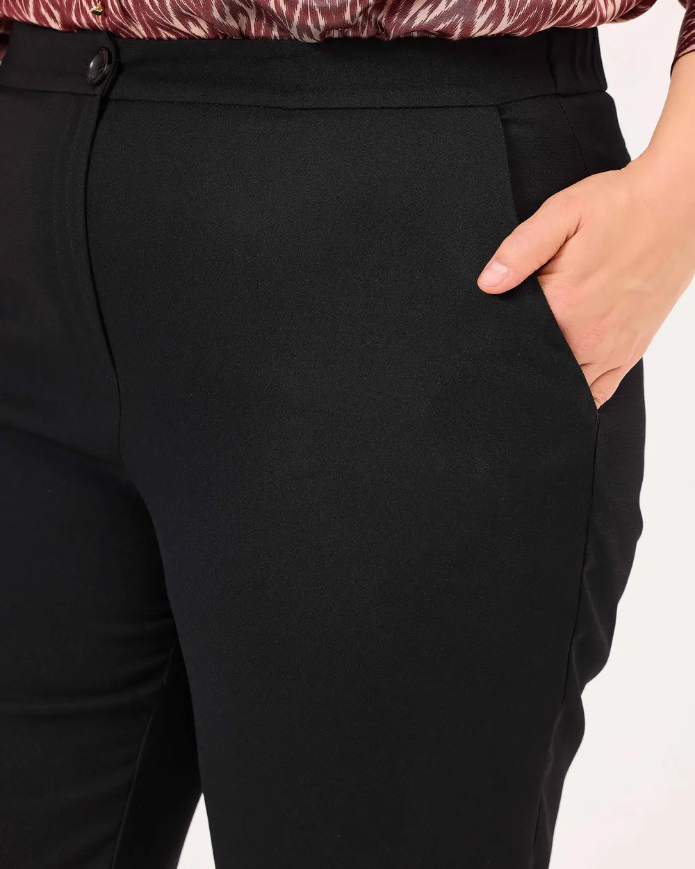 Plus Size Elastic Waist Pants