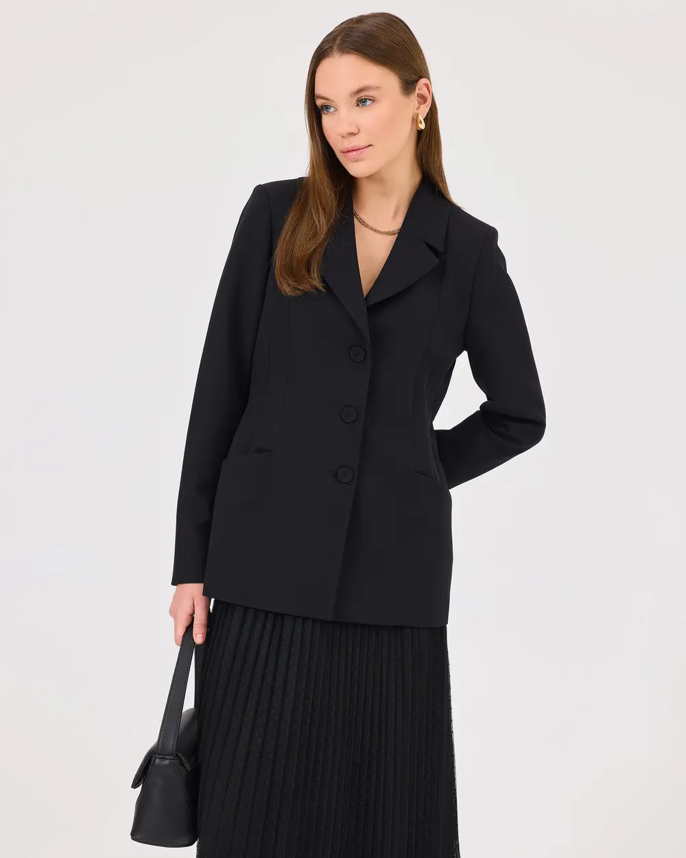 Blazer Jacket with Waist Pockets