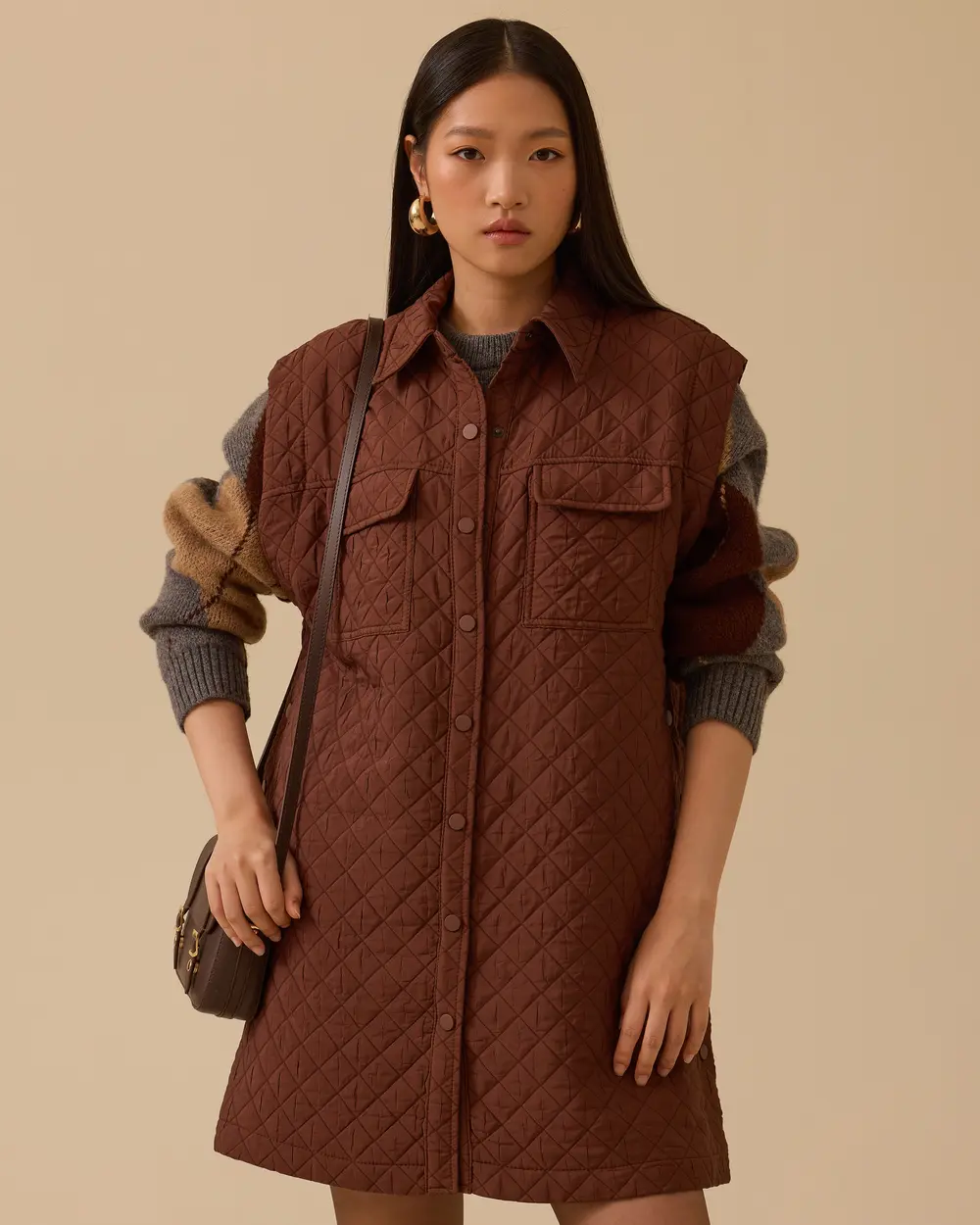 Çıtçıt Düğmeli Kapitone Yelek