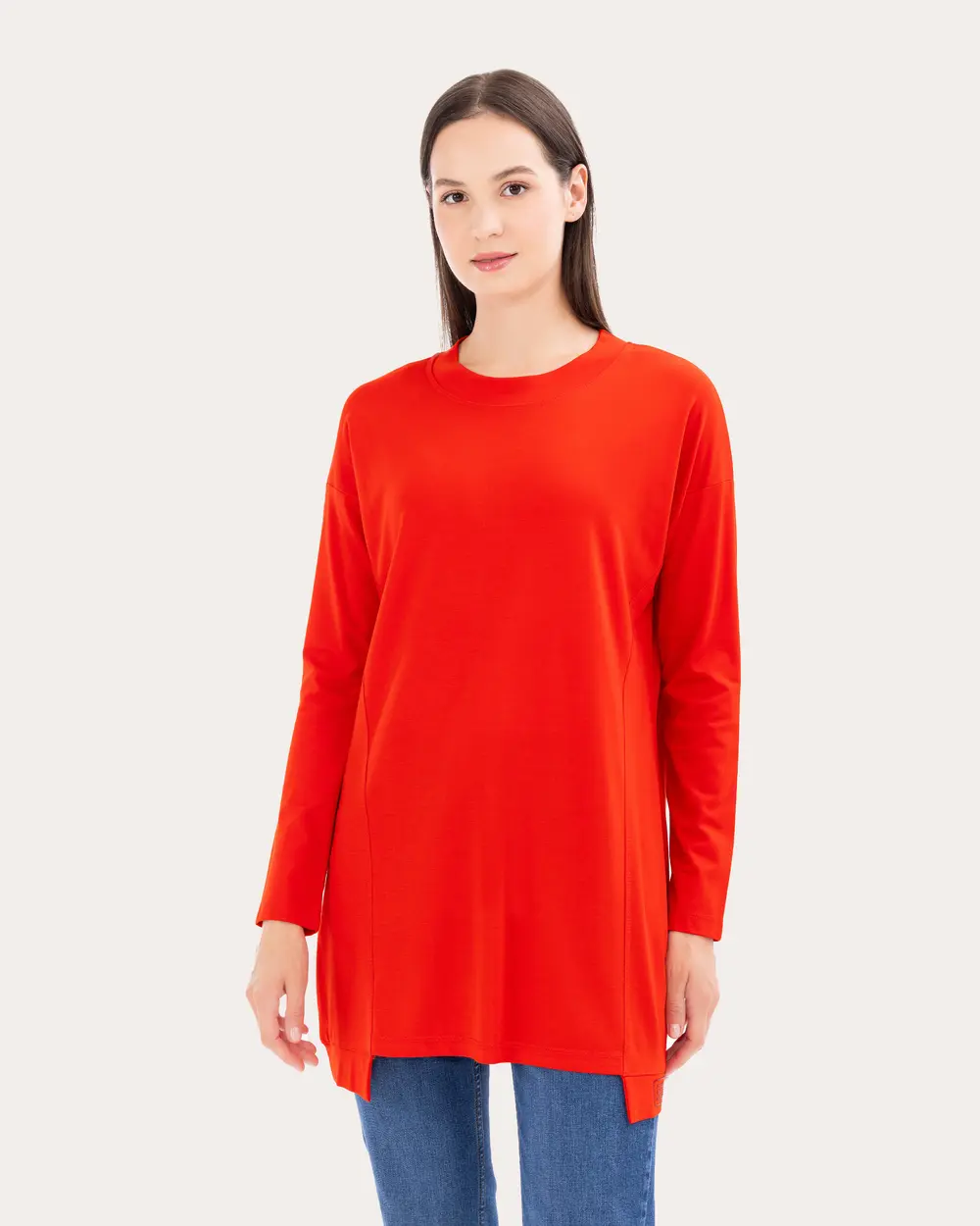 Örme Kumaş Basic Tunik