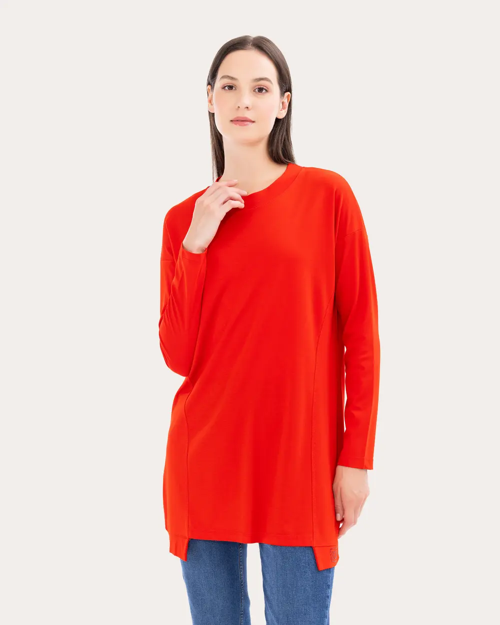 Örme Kumaş Basic Tunik