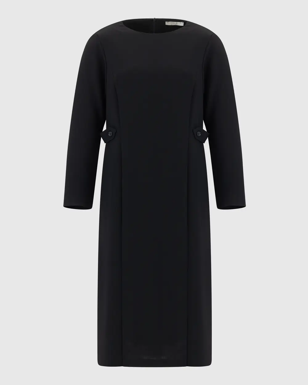 Plus Size Zero Neck Long Sleeve Dress