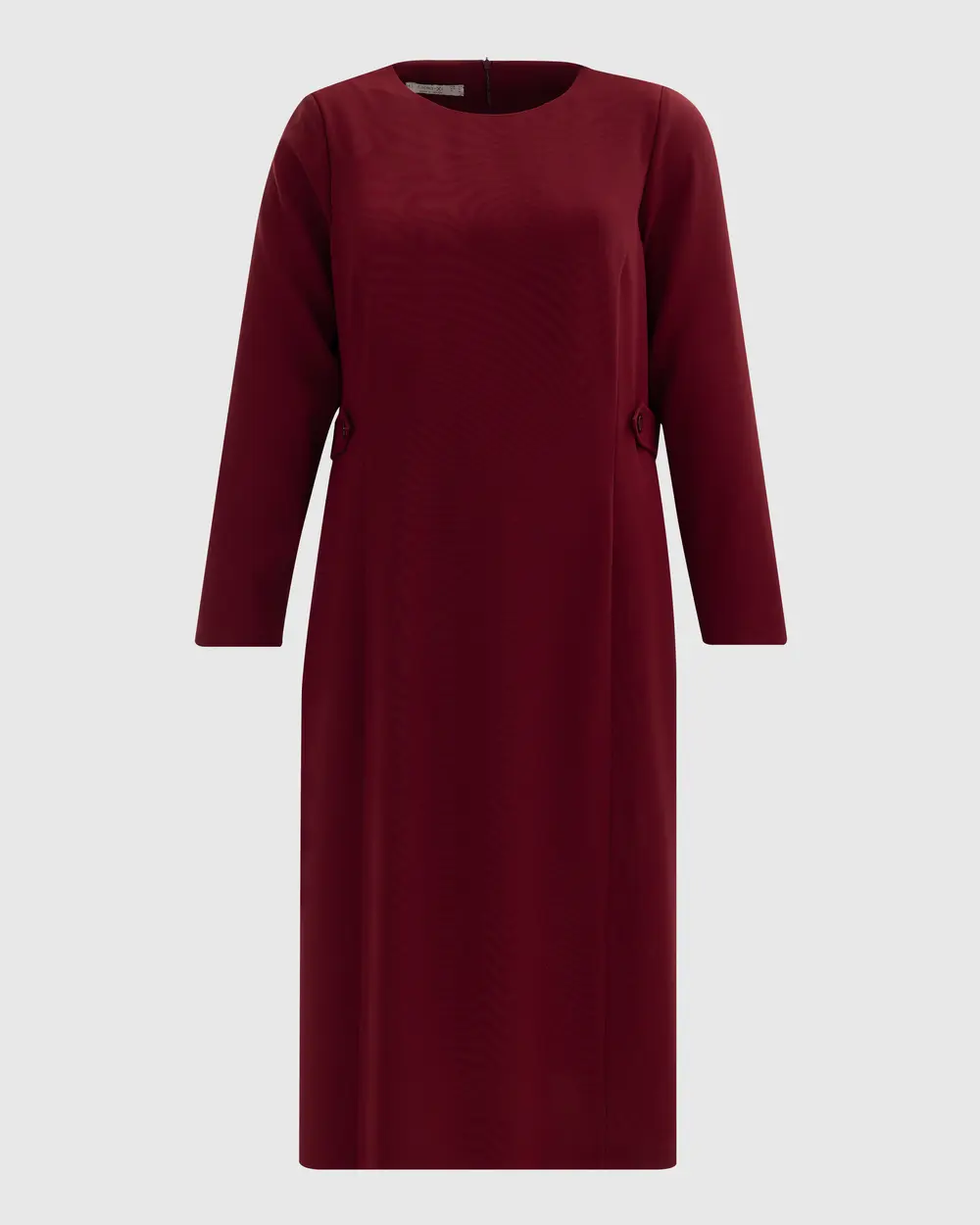 Plus Size Zero Neck Long Sleeve Dress