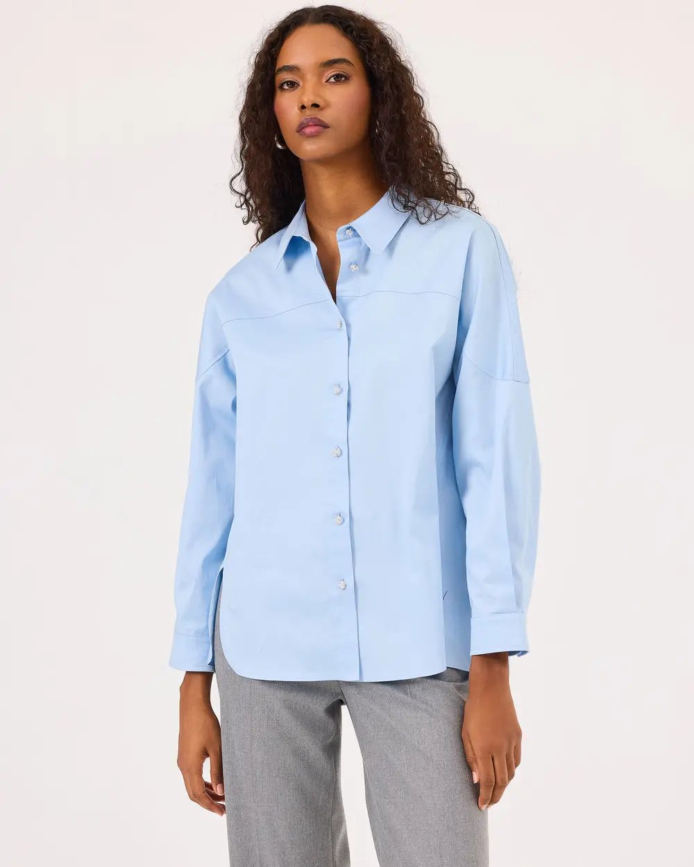 Sleeveless Basic Top Side Slits main image 1