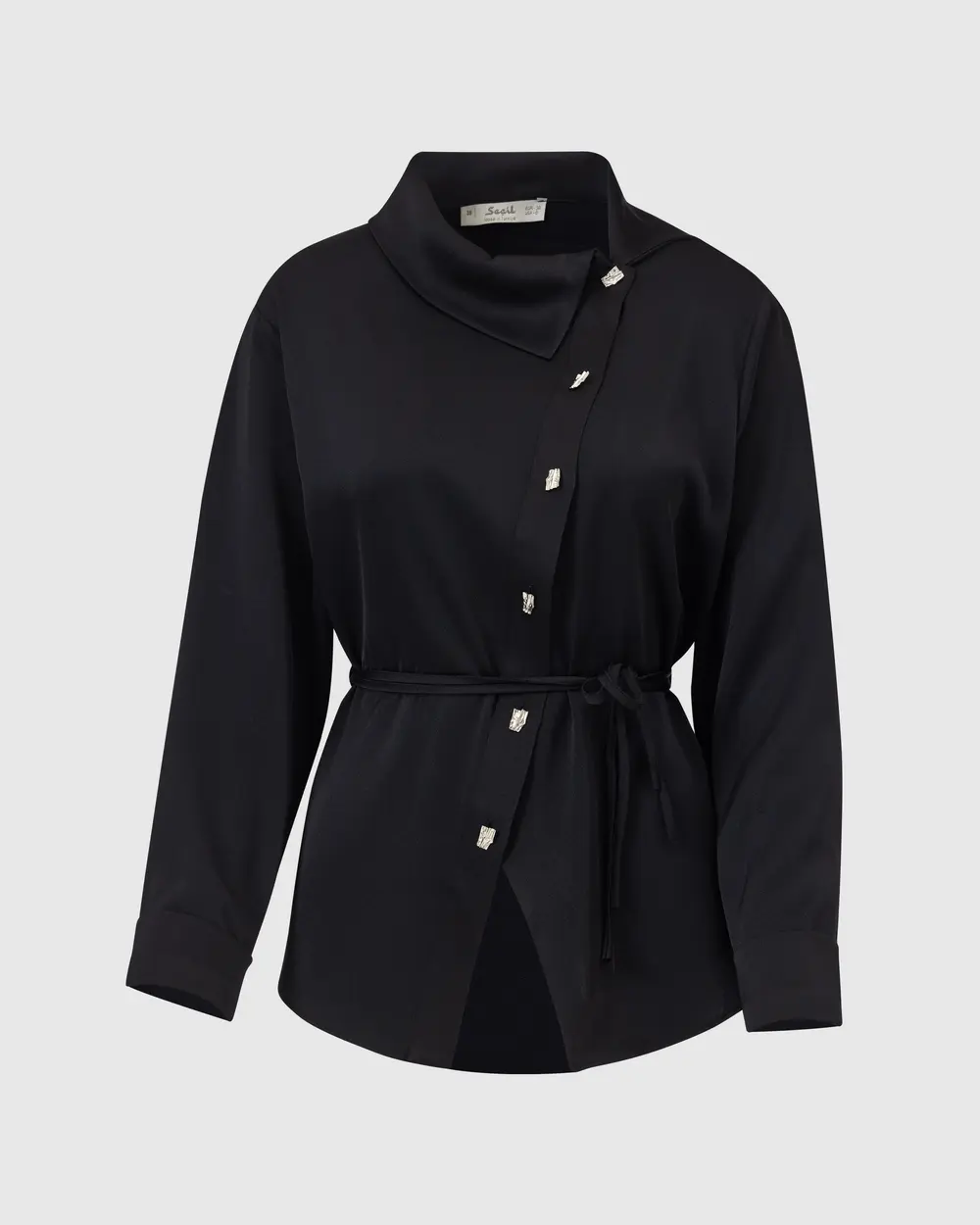 Stylish Asymmetric Collar Shirt