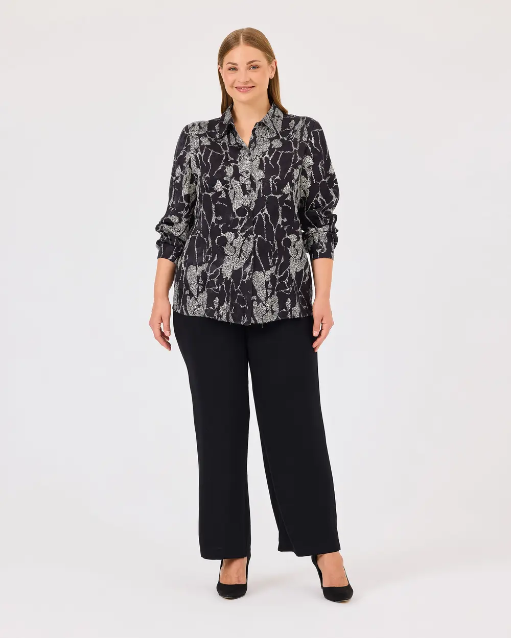 Plus Size Leopard Print Shirt