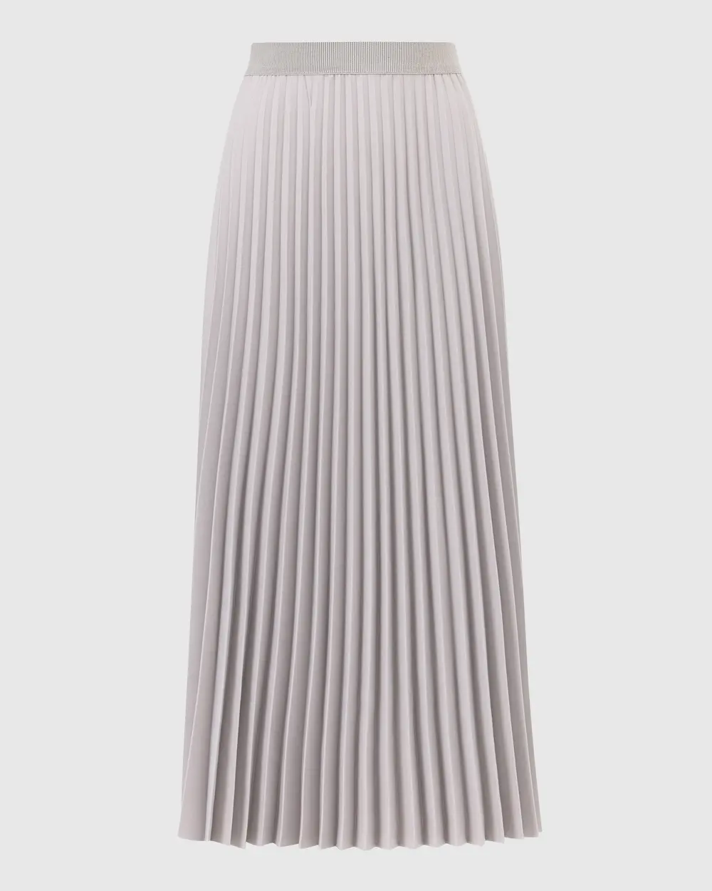 Pleated Elastic Waist Skirt