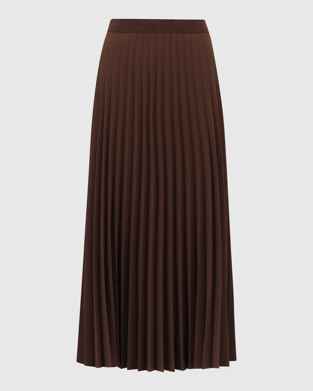 Pleated Elastic Waist Skirt