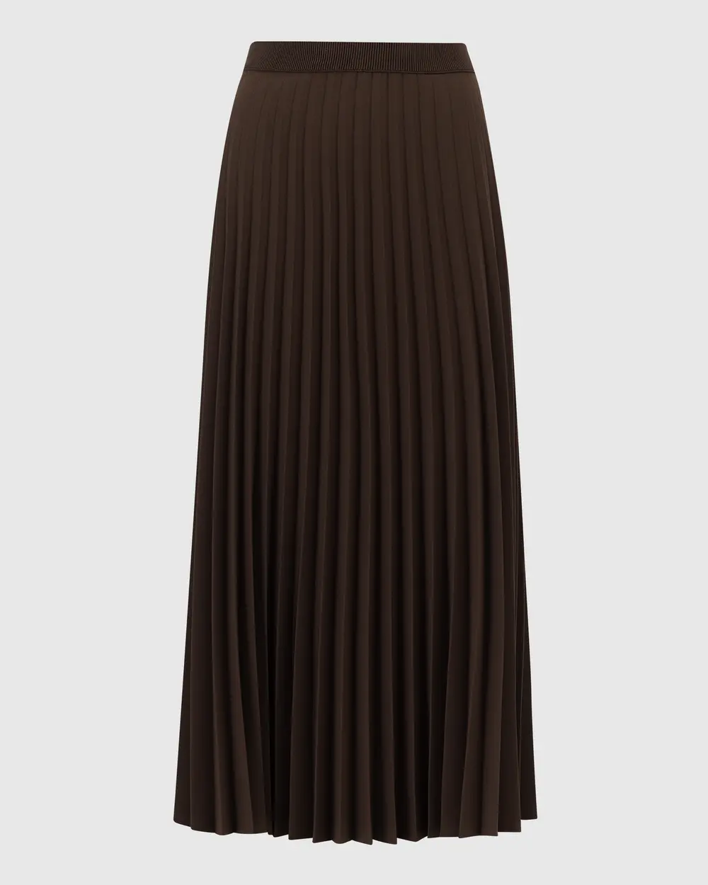 Pleated Elastic Waist Skirt