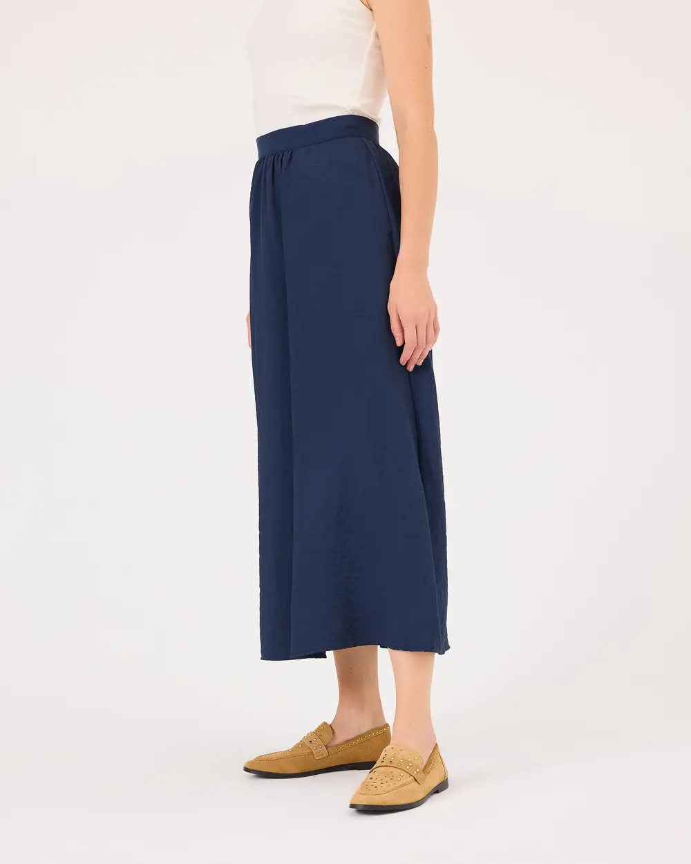 Shirred Skirt with Pocket Waist