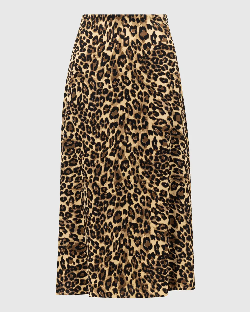 Leopard Print Knee-length Skirt