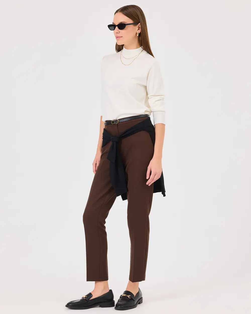 Half Turtleneck Waist Length Sweater