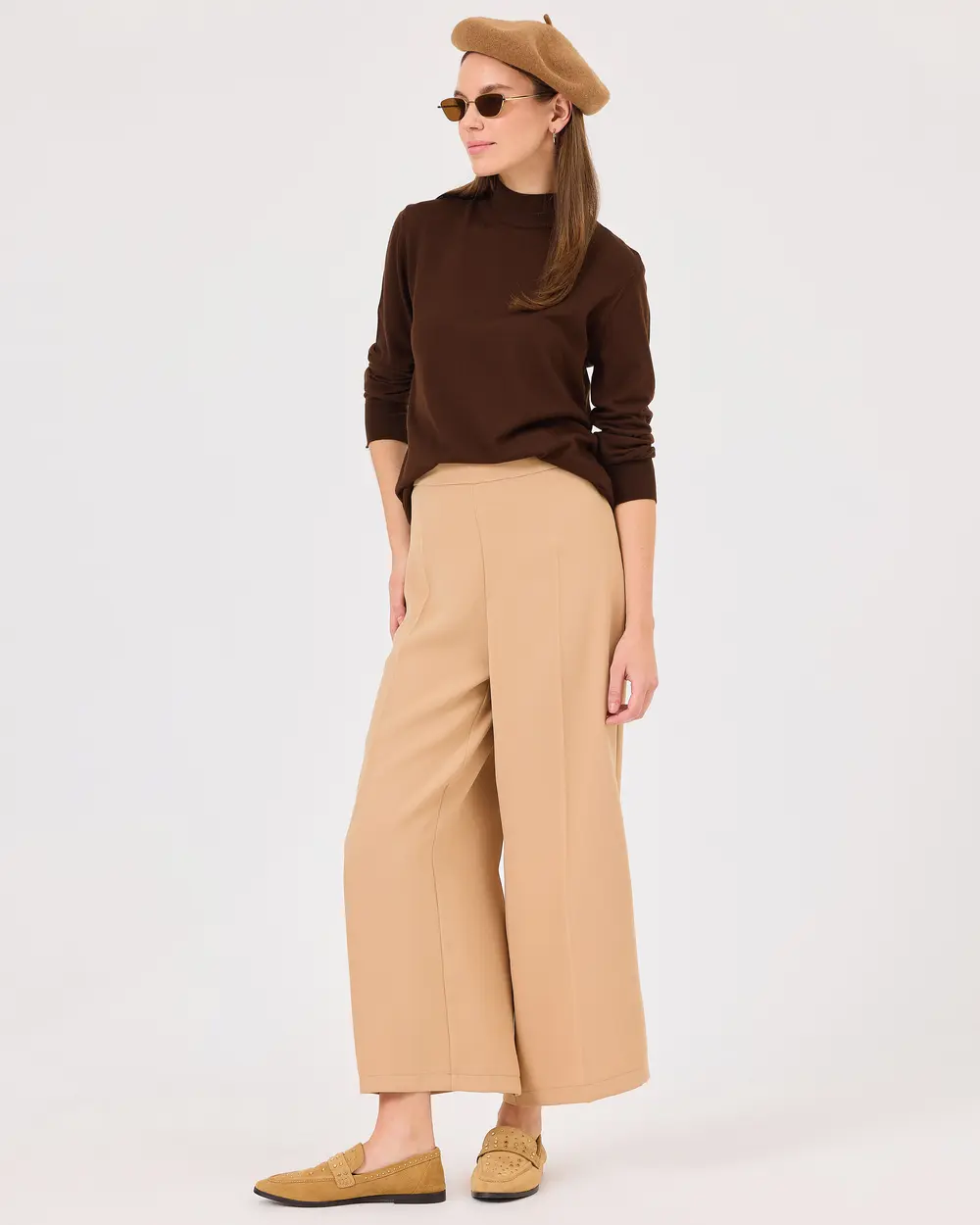 Half Turtleneck Waist Length Sweater