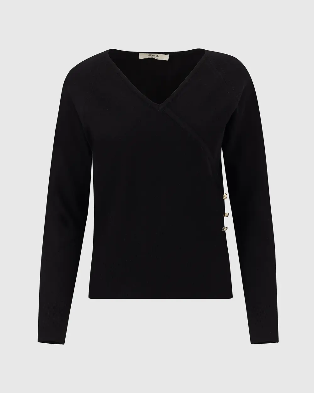 V-Neck Button Detailed Sweater