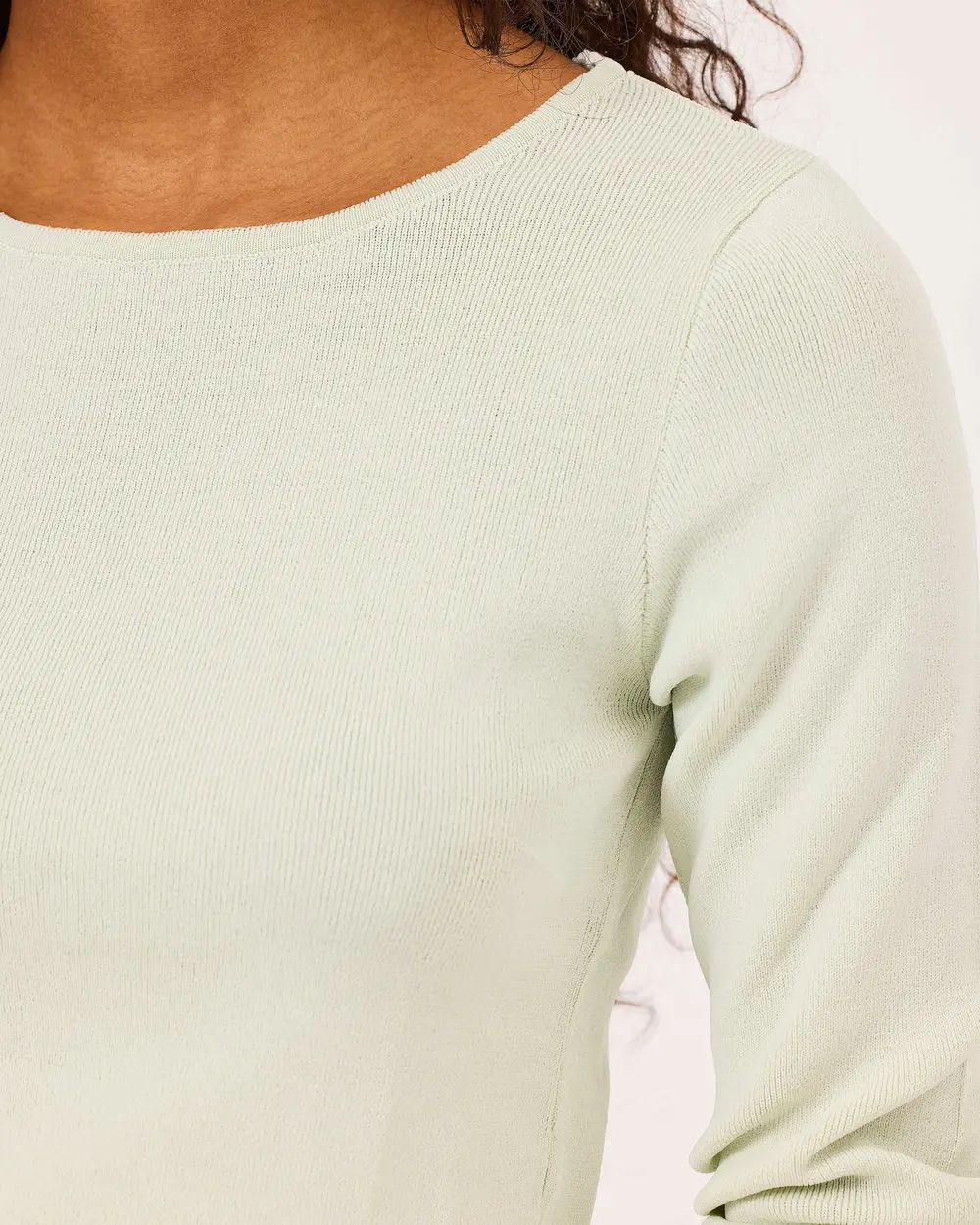 Zero Collar Waist Length Sweater