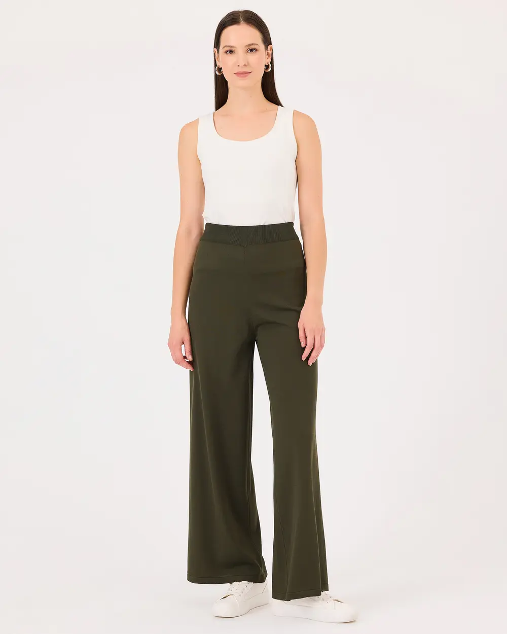 High Waist Wide Leg Pants