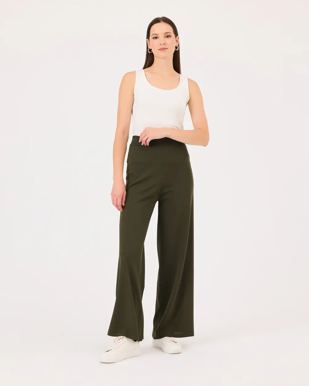 High Waist Wide Leg Pants