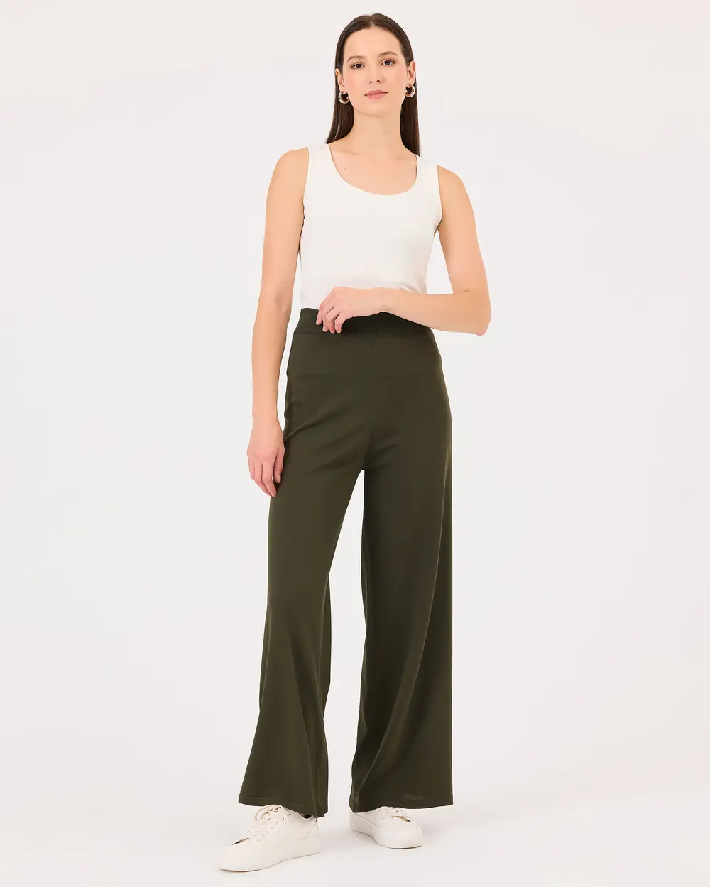 High Waist Wide Leg Pants