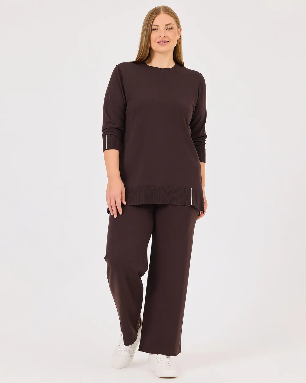 Plus Size Wide Leg Knitwear Pants