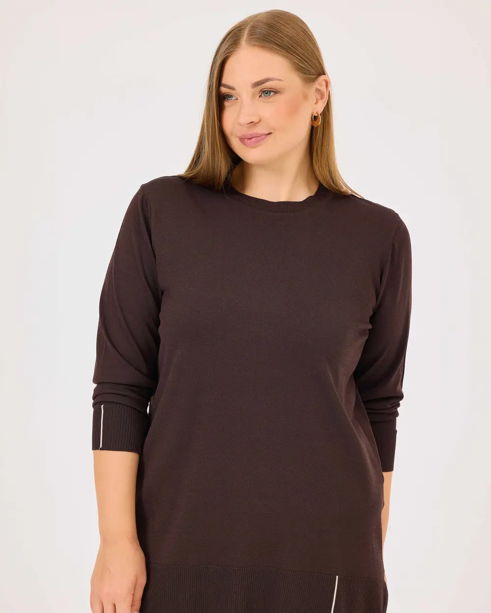 Plus Size Under Thigh Sweater Tunic