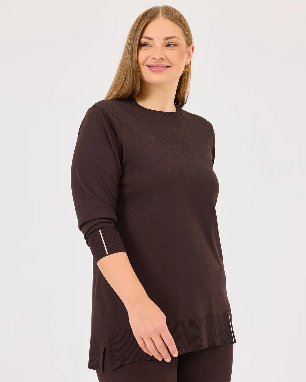 Plus Size Under Thigh Sweater Tunic