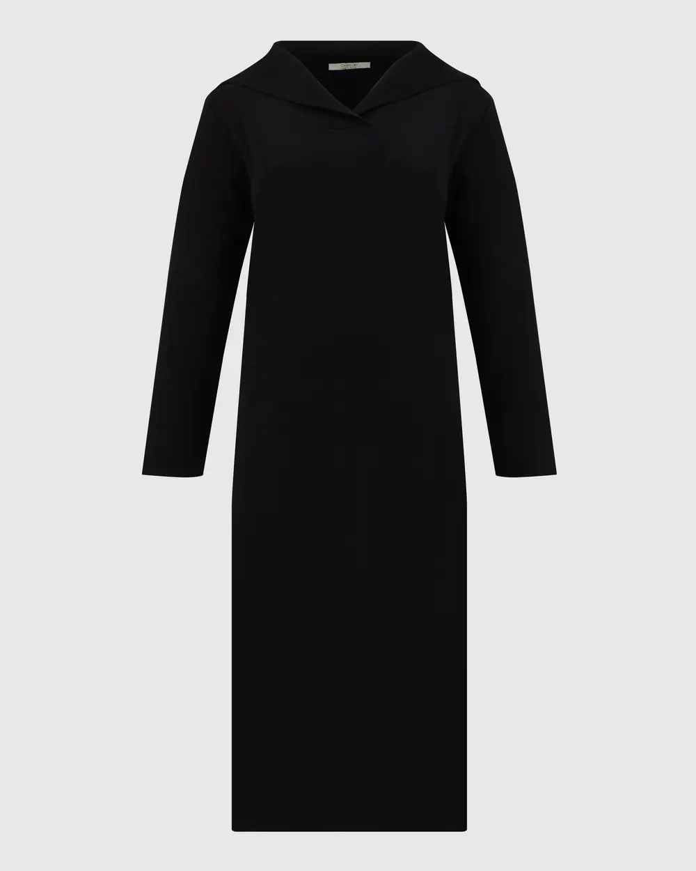 Plus Size Long Sleeve Midi Length Sweater Dress